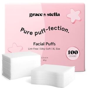 Grace & Stella Facial Puffs 100 Pack